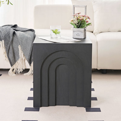 Table d'appoint carrée 15,74 po pour le salon et la chambre à coucher