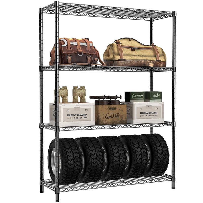Étagère de rangement 1400 LBS Black, Noir