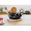 3-Piece Non-Stick Frying Pan Set with Lids