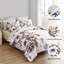 Ensemble de literie 7 pièces avec ensemble de literie toutes saisons en microfibre de coton doux Seersucker-122486482-122486484