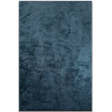 Rapture Contemporary Glossy Teal Blue Area Rug