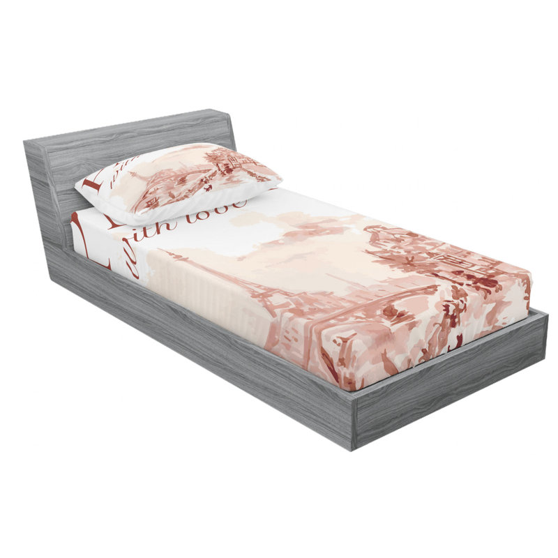 Microfiber Sheet Set, Twin XL Sheet Set with Fitted Sheet
