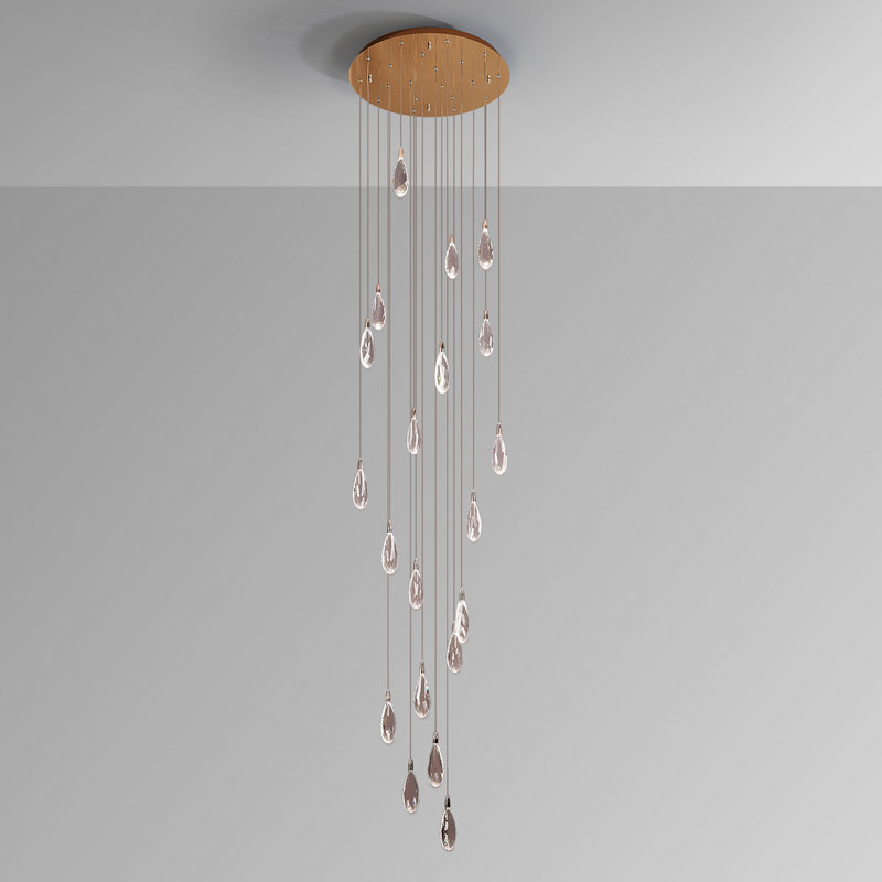 20 - Light Rose Gold LED Pendant