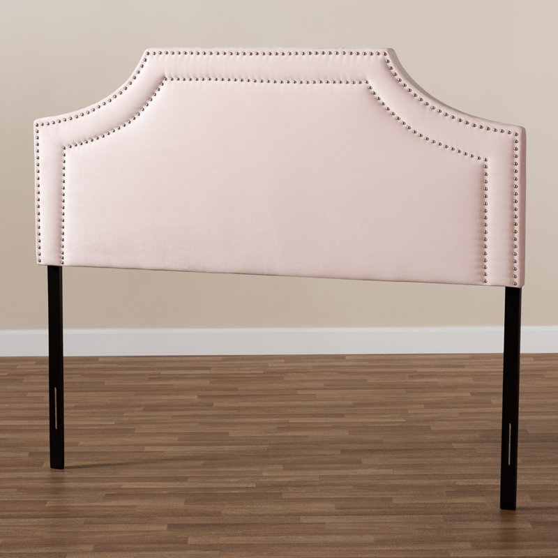 Danann Upholstered Headboard, King, Light Pink