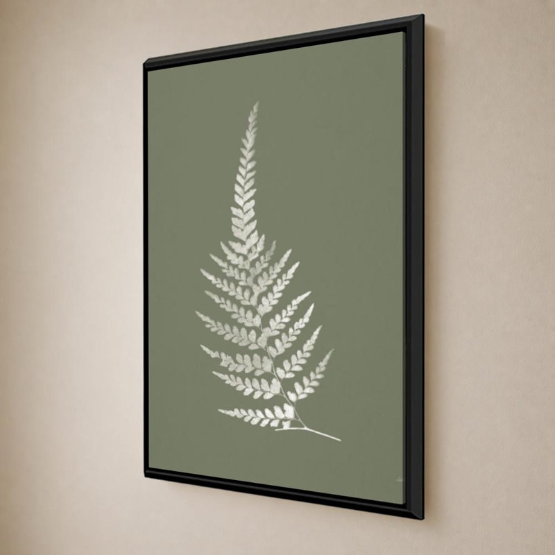 «True Green IX» par Katie pertiet - impression sur toile, H 60 po x l 40 po, Cadre flottant biseauté, Black
