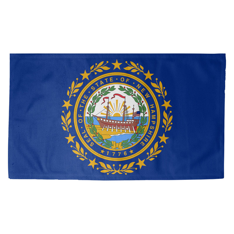 Tapis de porte d’intérieur new hampshire flag Fawcett, Rectangulaire 7 pi 2 po x 5 pi 4,5 po