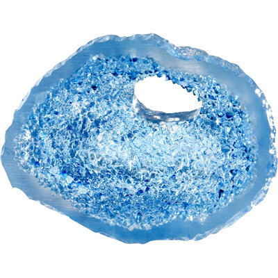 Déco-réplique saphir bleu cristal grotte aquarium