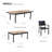 Heck 8 To 12 - Person Rectangular Outdoor Dining Set with Extension Teak Tabletop-117326030-118589811-119089063