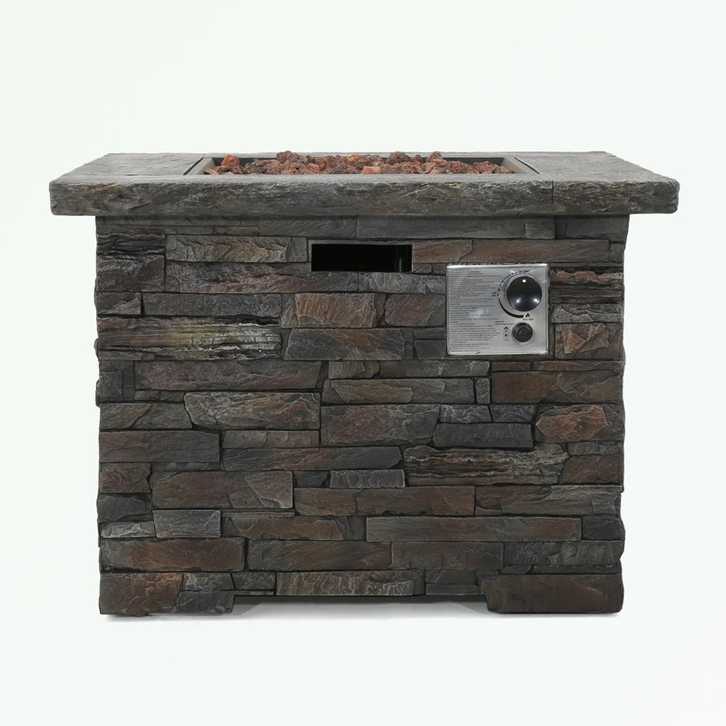 Square Fireplace with a built-in space