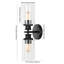 Barfield Edison Cylinder Iron/Seeded Glass Farmhouse Contemporary LED Wall Sconce-1996542012