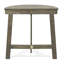 Table en bois, finition grise, demi-ronde, pliable et pratique, demi-ronde avec structure, design