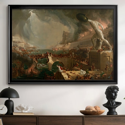 The Course of Empire: Destruction-Thomas Cole-Framed Gallery Wrapped Canvas-1836
