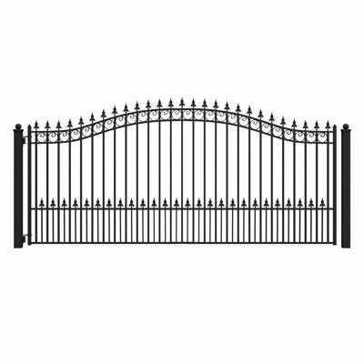 Steel Single Swing Driveway Gate - PRAGUE Style