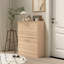 Armoire à chaussures en bois pour vestibule avec 2 portes rabattables 9,45 po