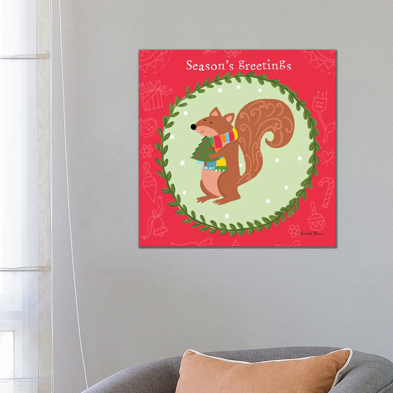 Woodland Friends III 1 Piece Wrapped Canvas Wall Art, 66.04 cm H x 66.04 cm W x 1.91 cm D