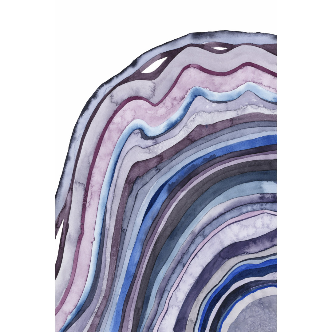 Leinwandbild Amethyst Agate I von Grace Popp