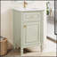 Meuble-lavabo autoportant avec lavabo, pieds en bois massif, tablette réglable, tiroir inclinable et boutons en alliage de zinc pour les petits espaces-1717072490