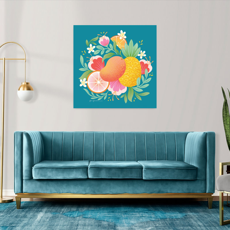 Fruit Punch II, art fruitier contemporain, H 36 po x l 36 po
