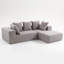 Canapé modulaire moderne avec coussins moelleux - Modulaire polyvalent pour le salon-2054735299
