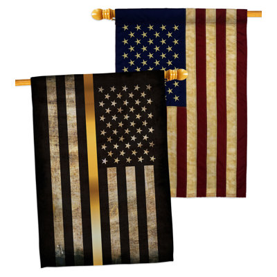 Drapeau de maison en polyester à 2 côtés 40 x 28 po