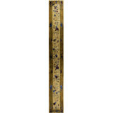 Light Color Antique Narrow and Very Long Art Deco Chinese Hallway Runner Rug