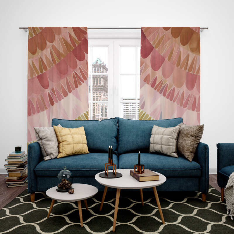 Paire de rideaux obscurcissant en polyester Delle, L 20 po x L 52 po