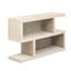 Console de style rétro (naturel) - 2 tablettes ouvertes pour présentation, symétrie géométrique naturelle, ajoute de la beauté à la décoration intérieure