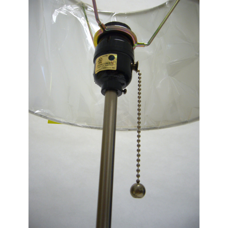 19"H WHITE PULL TABLE LAMP (1PC/CTN) (0.73/3.19)