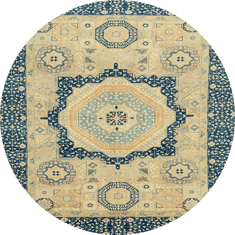 Abstract Indoor Rug, Round 3'