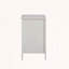 Table de chevet 3 tiroirs avec station de charge et ports USB, blanc