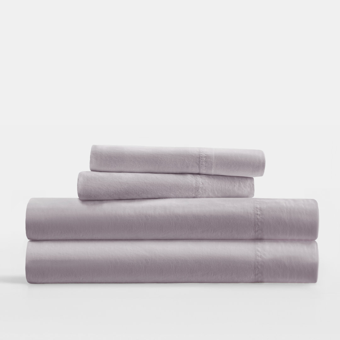 Sateen Long-Staple Cotton Deep Pocket Sheet Set Becky Cameron