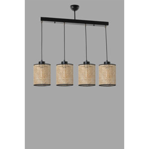 Jennah 4 - Light Kitchen Island Cylinder Pendant(incomplete missing light )