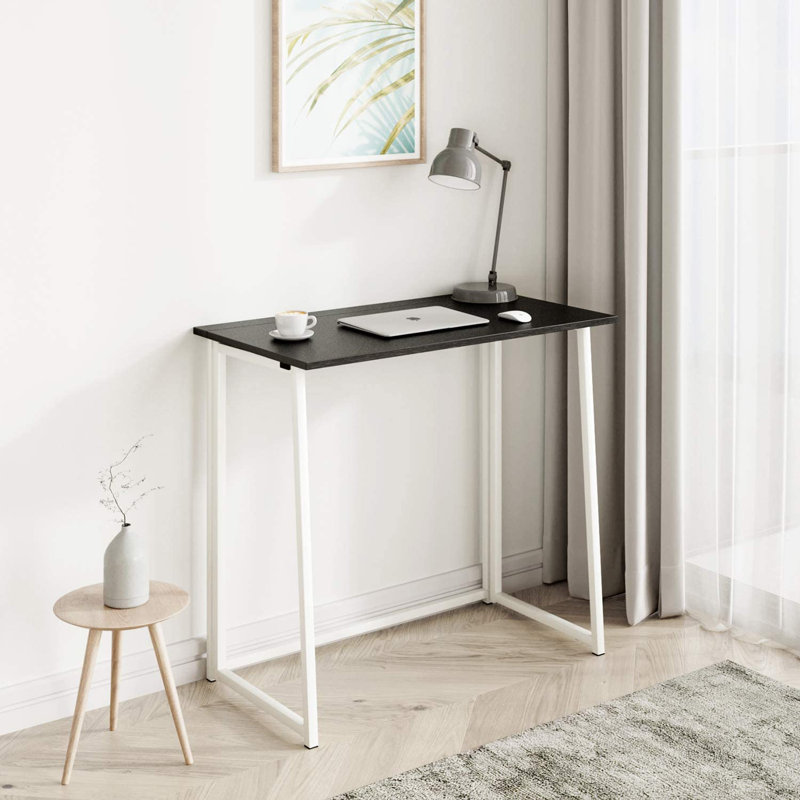 Dontavias Metal Base Computer Desk, Black