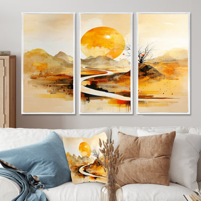 Mystic Path Of Japanese Landscape II - Ensemble de décorations murales paysage japonais
