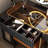 Claria High-quality Makeup Vanity set, Glass Top,Expandable, Corner,Includes makeup stool,Very easy to assemble-1004630679