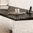 Black Rectangular Solid Wood + Acrylic desk-1806994807