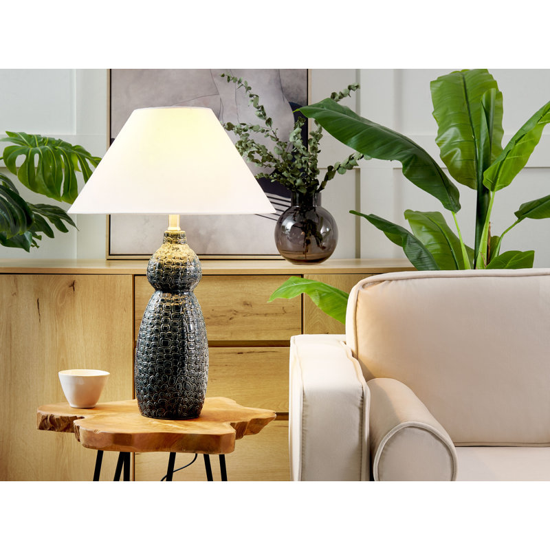 Hinde Ceramic Table Lamp, White