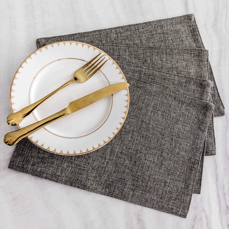 Polyester Placemat, Dark Grey