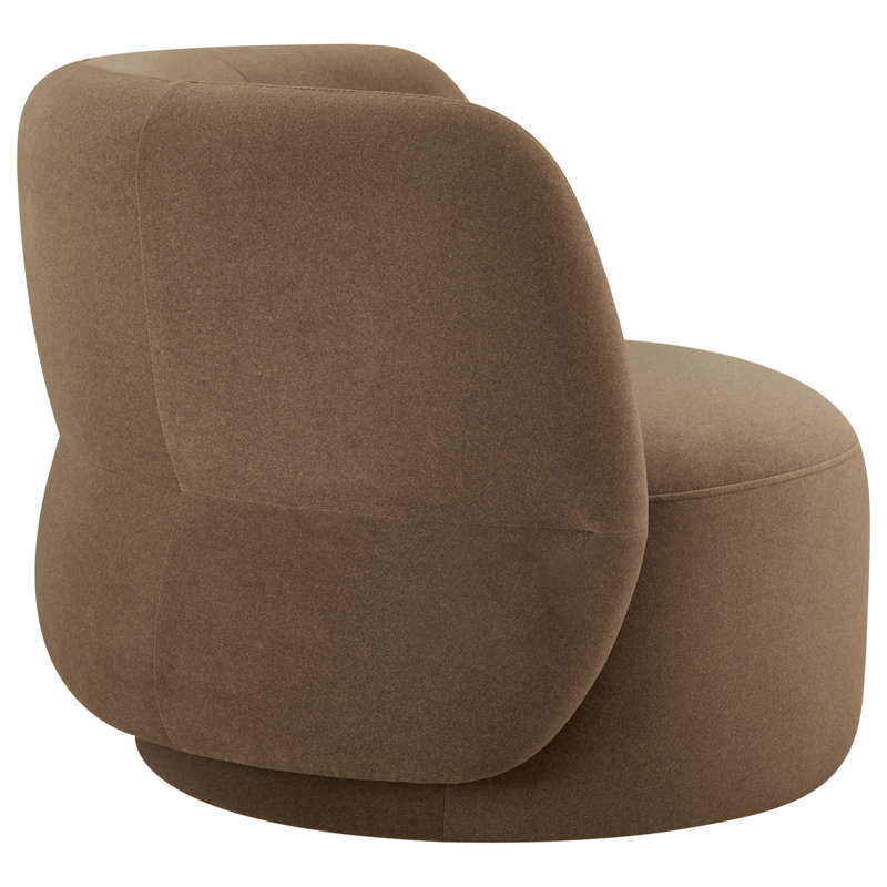 Kim Marcello Swivel Accent Chair, Vesper Tobacco Velvet