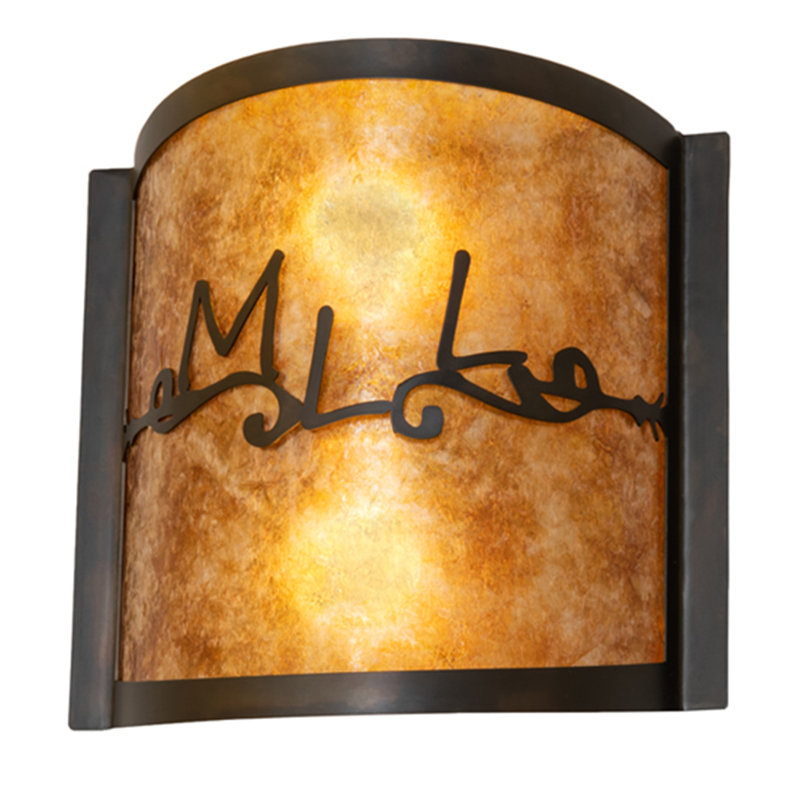 Personalized 2 - Light Flush Mounted Sconce