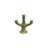 Stoneware Flower-Shaped Candelabra In Reactive Glaze