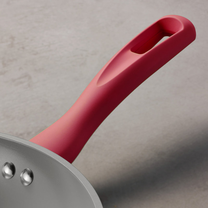 Red 14-Piece Nonstick Ceramic Cookware Set with Glass Lids