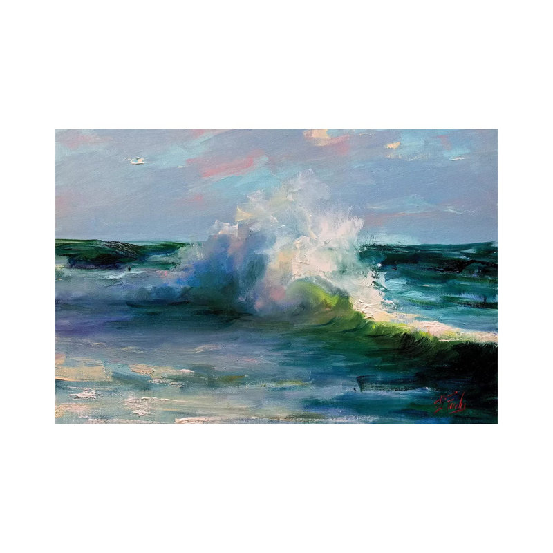 La vague, H 8 po x l 12 po x P 0,75 po