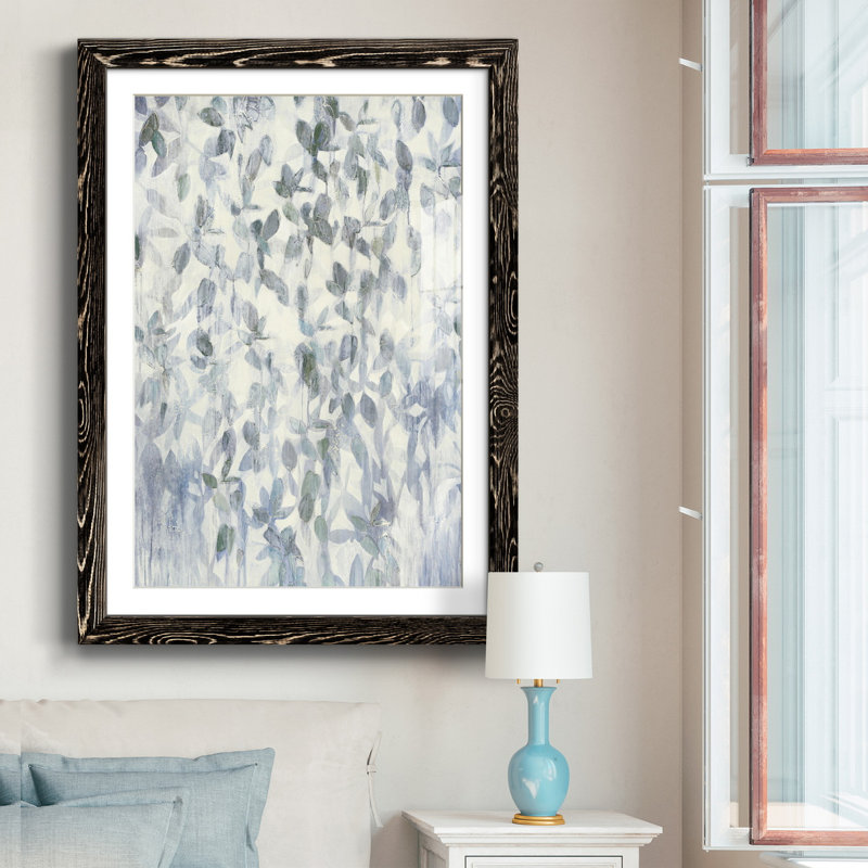 «Gentle Rain», reproduction sur papier encadrée, H 31 po x l 44 po x P 1 po, Noir