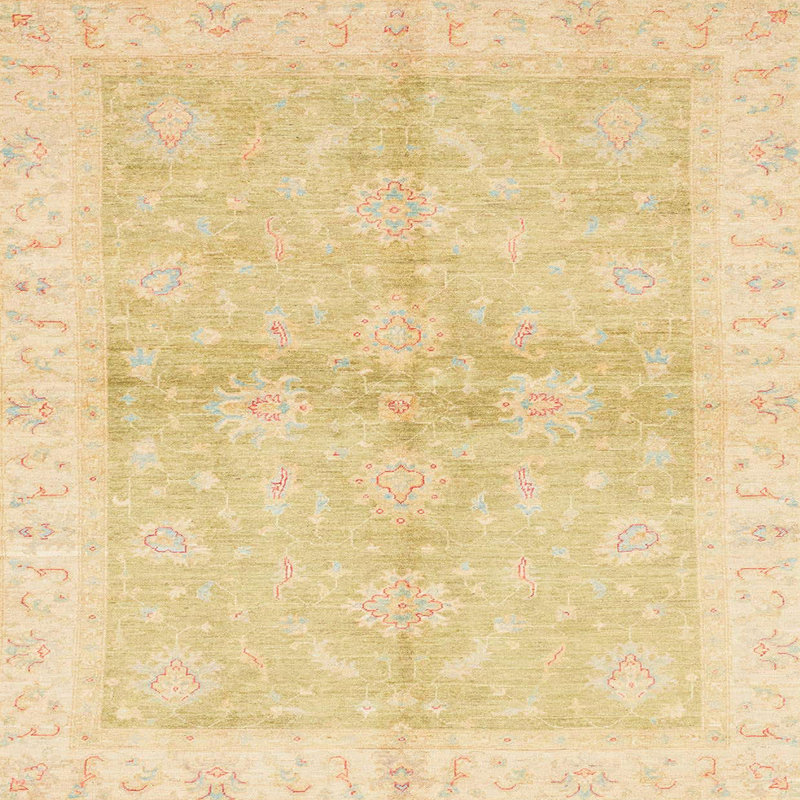 Tapis abstrait moderne 3496, Carré 7 pi