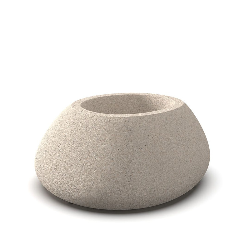 Stone Planter, Granite Cream