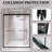 56 - 60" W X 72" H Semi-Frameless Double Sliding Shower Door With 1/4" (6Mm) Tempered Glass-119849801