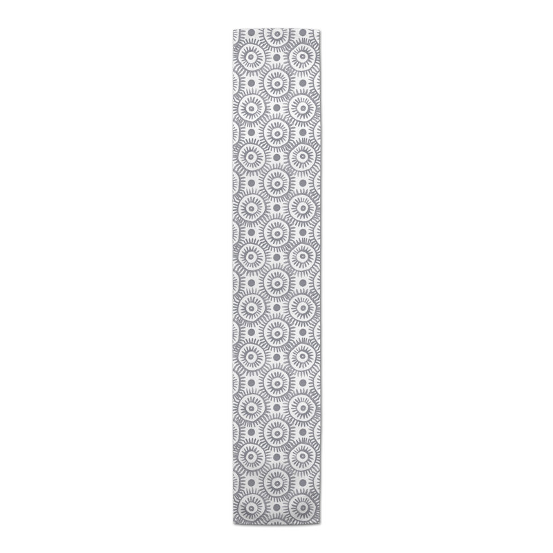 Nieves Table Runner, 90" x 16", Dark Gray