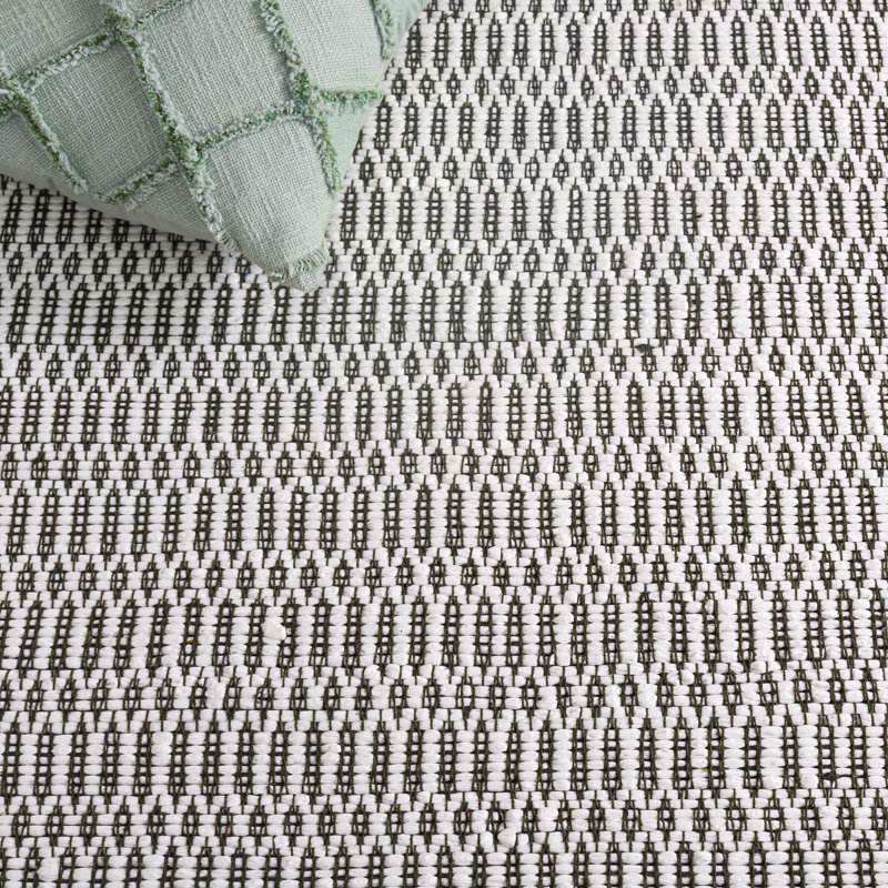Montauk 179 Hand Woven 80% Paper Chindi; 20% Cotton Machine Washable Geometric Rug, Square 6'