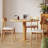 Burlywood Rectangular Solid Wood Dining table-2040522692